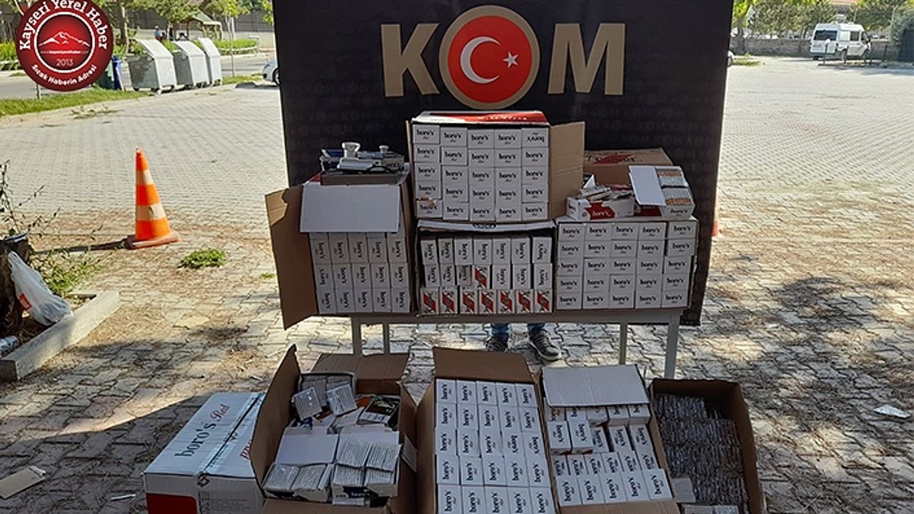 Yüzlerce Paket Kaçak Tütün Ele Geçirildi