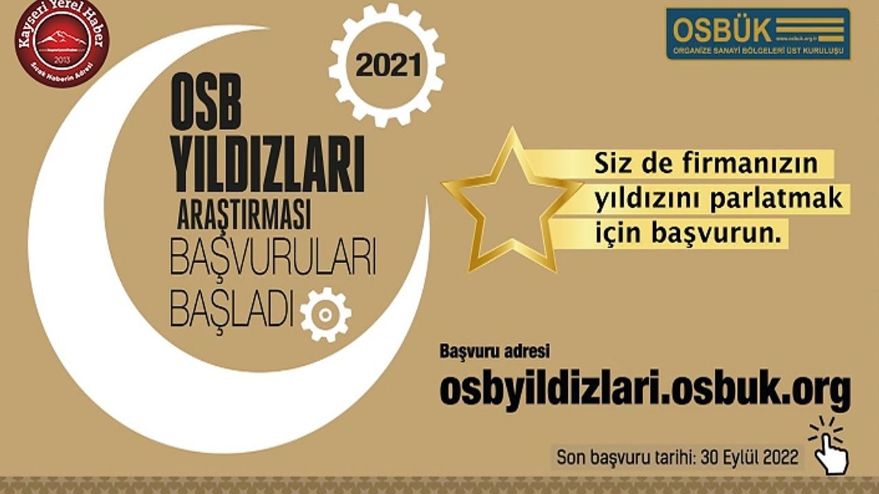 OSB Yıldızları Listesi’ne Kayseri’den 8 firma girdi
