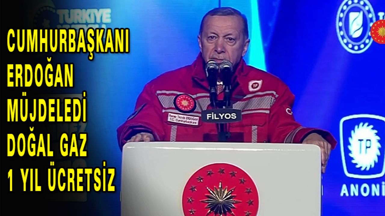 Erdoğan Müjdeyi Verdi