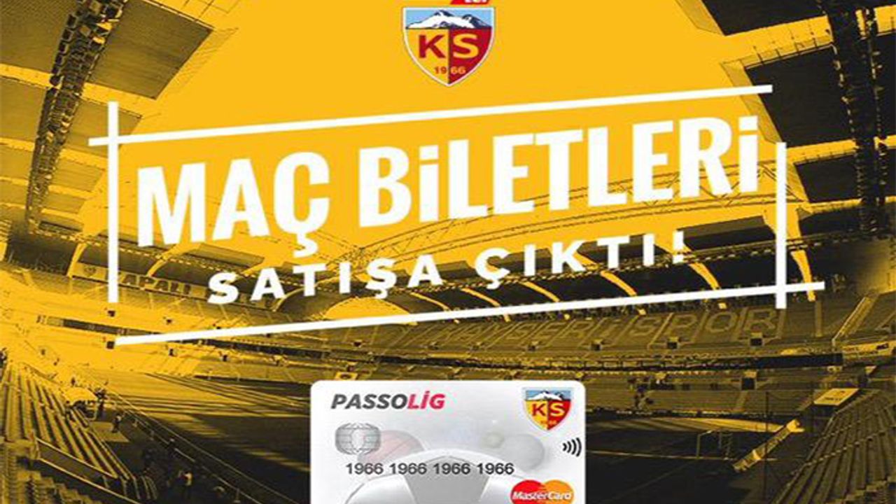 Kayserispor-Kasımpaşa Maç Biletleri Satışa Çıktı
