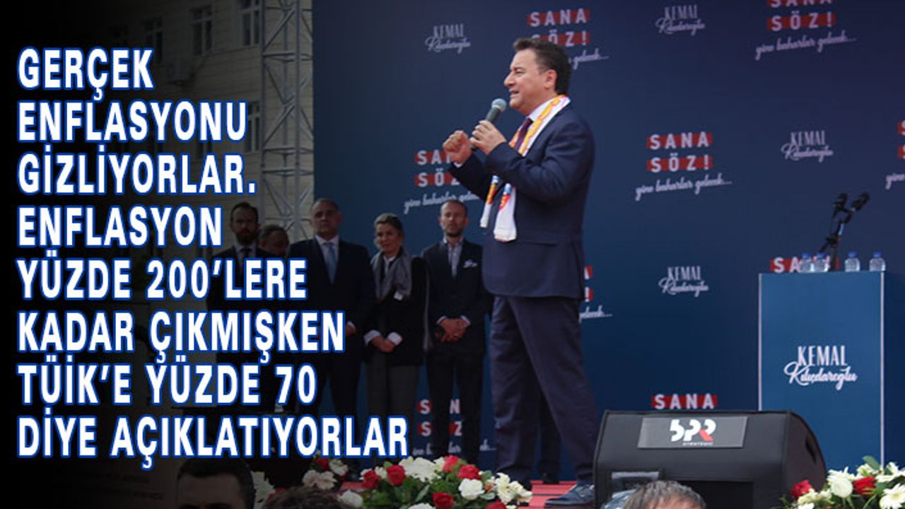 Ali Babacan, Kayseri'den Açıkladı 