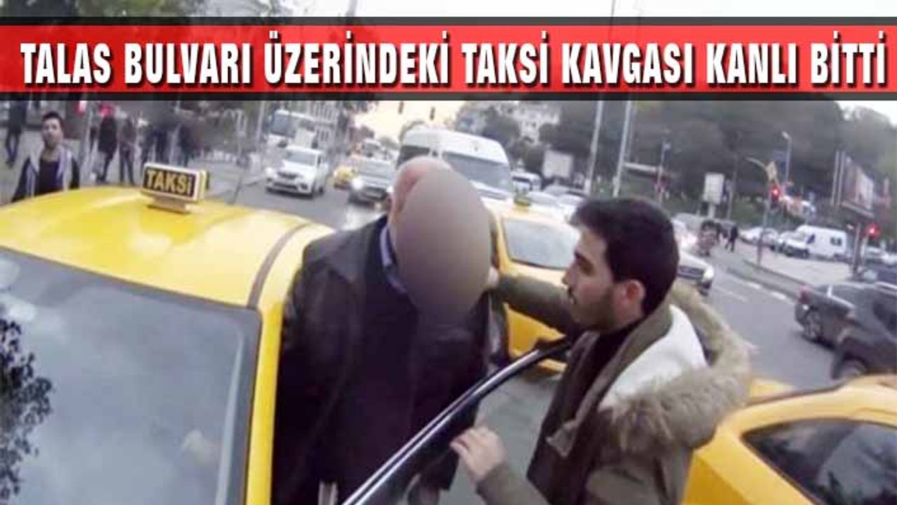 Taksicilerin Yolcu Kavgasında Kan Aktı