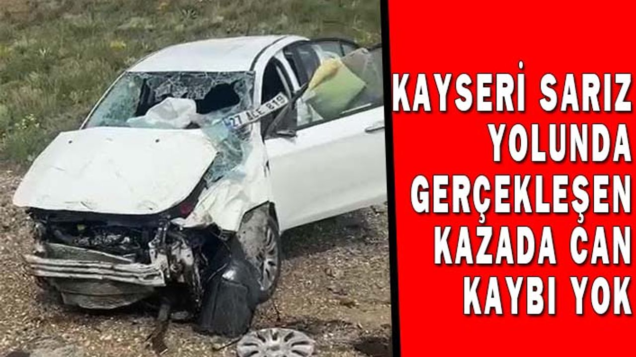 Sarız-Pınarbaşı Yolunda Kaza: 1 Yaralı