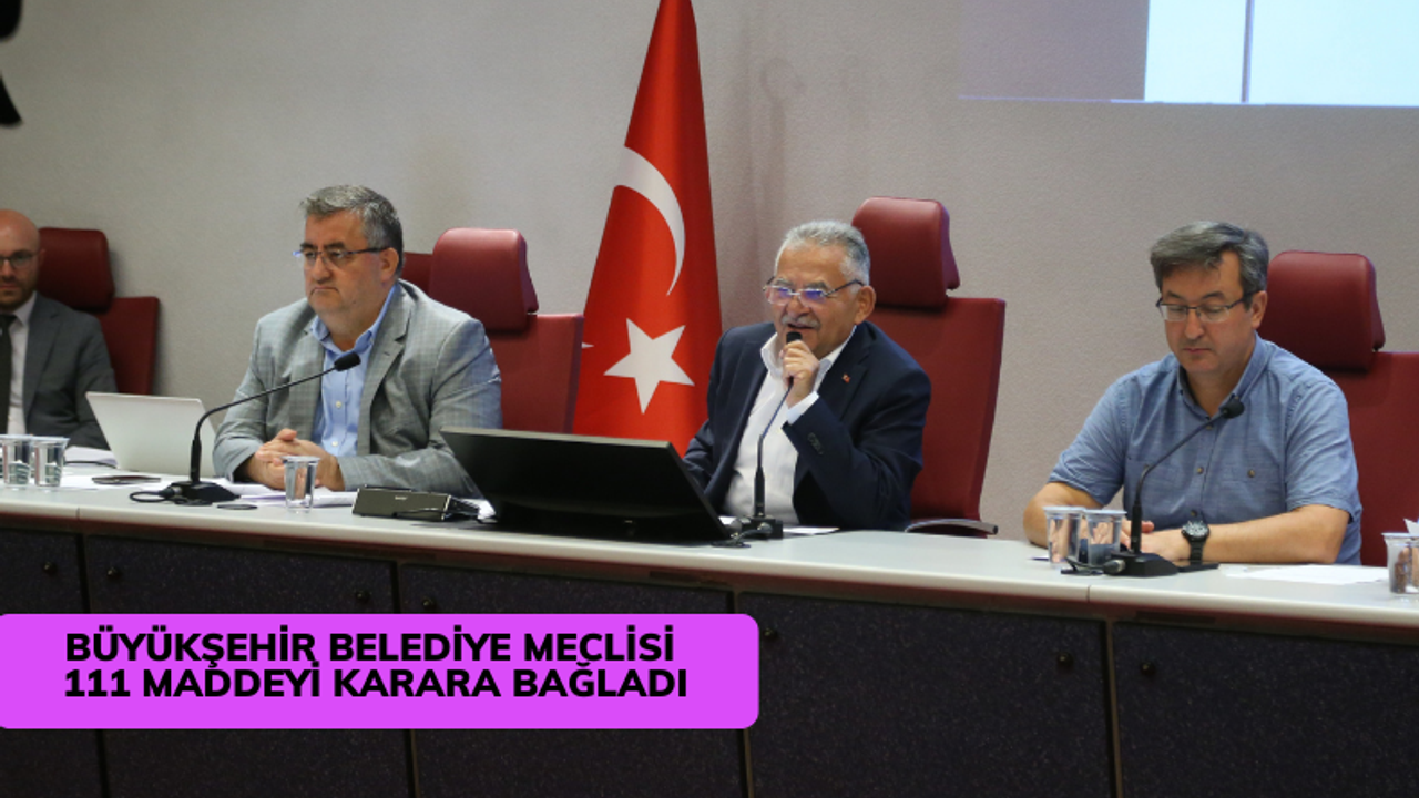 Büyükşehir Belediye Meclisi Ağustos Ayı Toplantısı Yapıldı