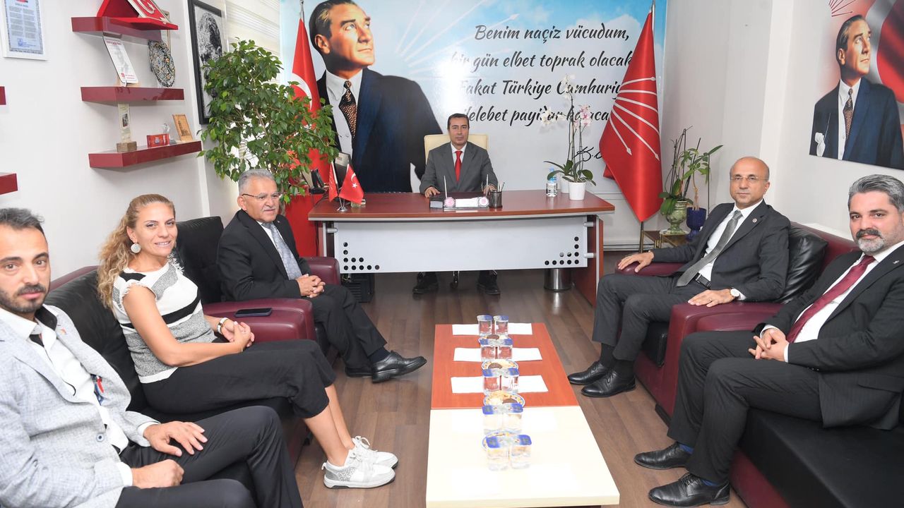 Başkan Büyükkılıç'tan CHP ve İYİ Parti'ye Nezaket Ziyareti