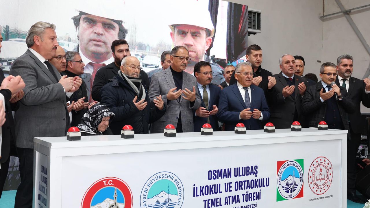 Özhaseki ve Büyükkılıç, Osman Ulubaş İlkokulu Ve Ortaokulu Temel Atma Töreni'ne Katıldı