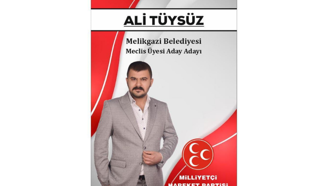 Ali Tüysüz, MHP'den Melikgazi Belediyesi Meclis Üyeliği İçin Aday Adayı Oldu.