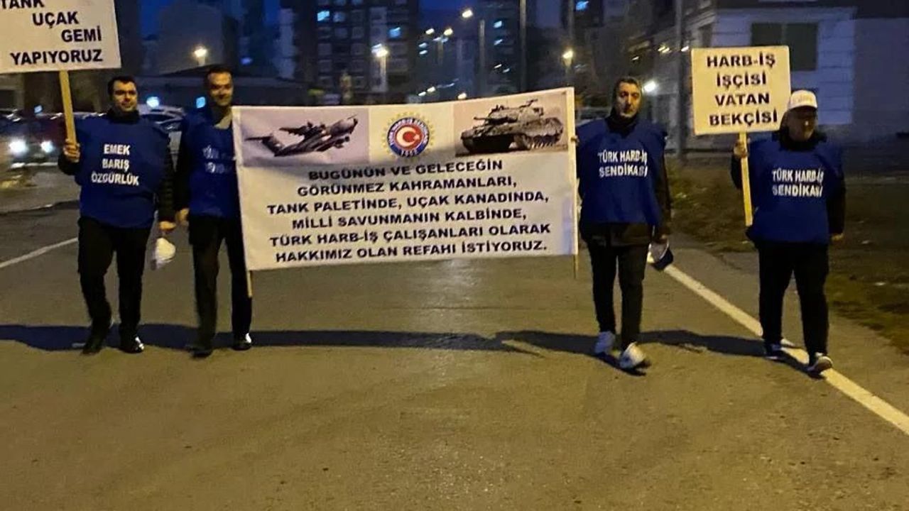 Türk Harb-İş Sendikası Protesto Amacıyla Ankara’ya Yürüyor