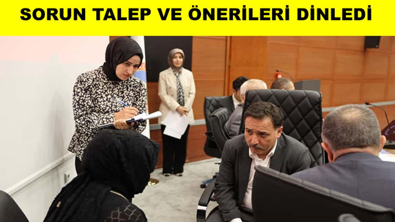 Vali Çiçek, vatandaşlarla bir araya geldi