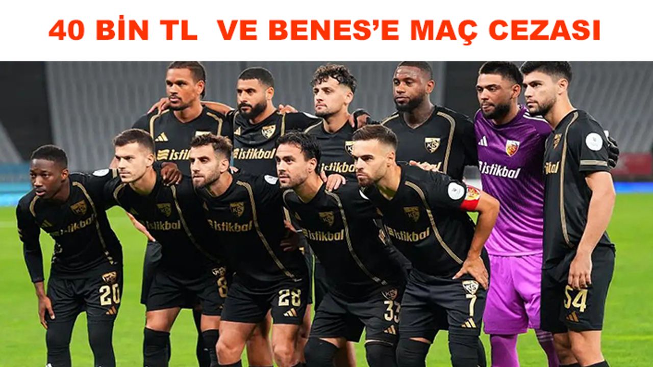 PFDK’dan Kayserispor’a kötü haber