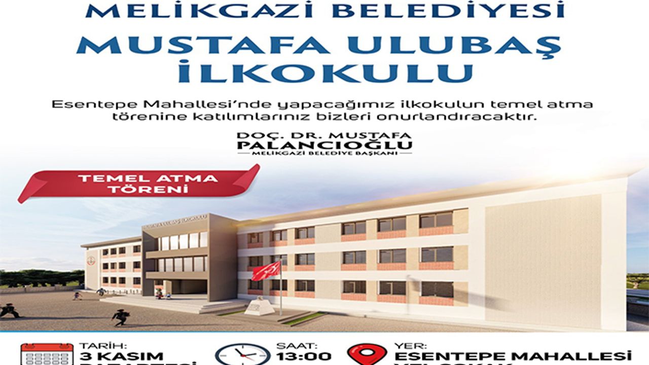 Esentepe Mahallesi’nde yeni ilkokulun temeli atılacak