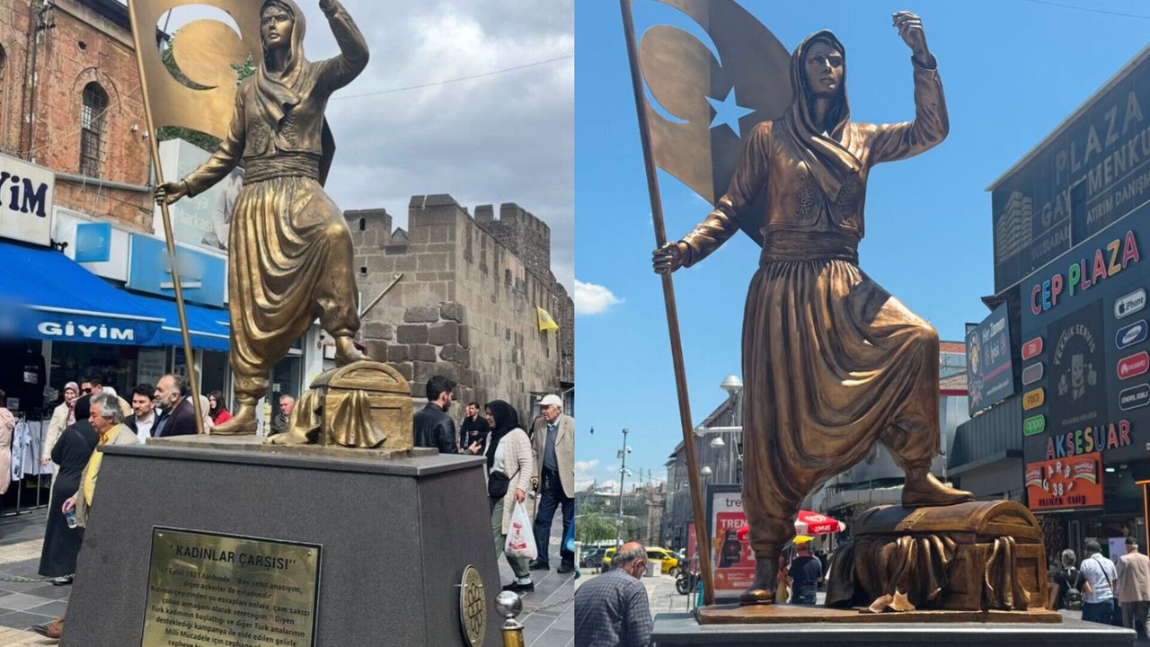 Kadınlar Çarşısı Heykeli Yenilendi
