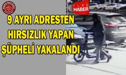 9 Ayrı Adresten Hırsızlık Yaptı