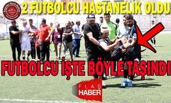 2 Futbolcunun Kaşı Yarıldı