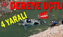 Araç Dereye Uçtu: 4 Yaralı