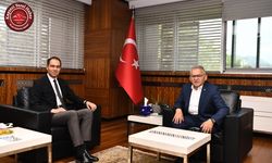 BAŞKAN BÜYÜKKILIÇ, YENİ İL SAĞLIK MÜDÜRÜ ERŞAN İLE BİR ARADA