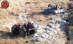 Traktör Devrildi; 2 Ölü 1 Yaralı