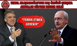 Abdullah Gül’den Kılıçdaroğlu’na Destek