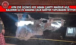 Aynı Eve Üçüncü Kez Araba Çarptı