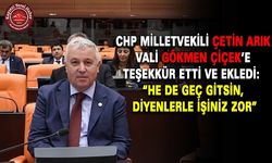 CHP'Lİ ARIK; “HE DE GEÇ GİTSİN, DİYENLERLE İŞİNİZ ZOR”