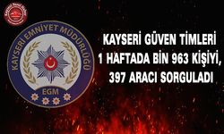 Kayseri Güven Timleri Geçit Vermedi