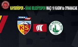 Kayserispor - Sivas Belediyespor Maç Günü Belirlendi