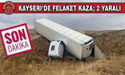 Tır Uçuruma Yuvarlandı: 2 Yaralı