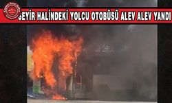 Yolcu Otobüsü Alev Aldı