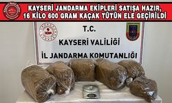 16 Kilo Kaçak Tütün Ele Geçirildi