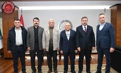BAŞKAN BÜYÜKKILIÇ, KAYMAKAM VE BAŞKANLARI AĞIRLADI
