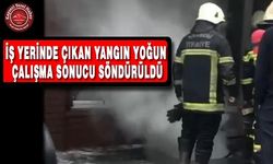 İş Yeri Deposunda Yangın