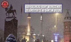 Kayseri'de Kar Yağışı Büyüledi