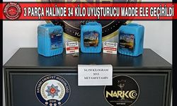 34 Kilo Uyuşturucu Yakalandı