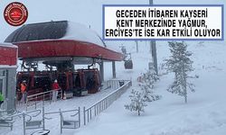 Beklenen Kar Erciyes’i Süslüyor