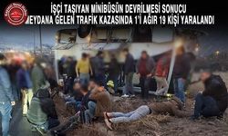 İşçi Servisi Takla Attı: 1’i Ağır 19 Yaralı