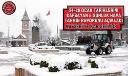 Kayseri’ye Kar Geliyor