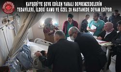 Kayseri’de 20 Hastane Depremzedelere Ayrıldı