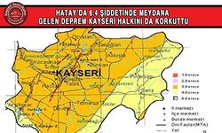 Hatay Depremi Kayseri'den Hissedildi