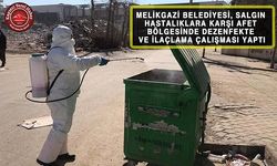 Melikgazi Afet Bölgesinde İlaçlama Yaptı