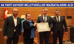 Ak Parti Vekillerine Mazbata Töreni