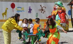 Kapalı kadın cezaevine çocuklar için oyun parkı açıldı