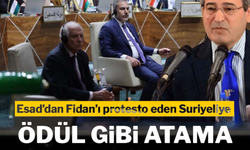 Esad'dan Hakan Fidan'ı protesto eden Suriyeliye ödül gibi atama