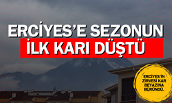 Erciyes’e Sezonun İlk Karı Düştü