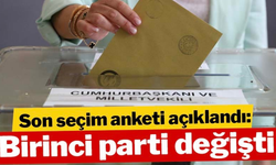 Son seçim anketi açıklandı: Birinci parti değişti