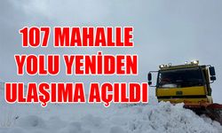 107 mahalle yolu yeniden ulaşıma açıldı