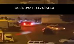 Drift atan sürücüye  cezai işlem