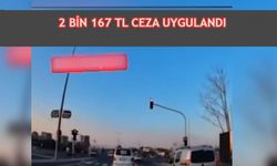 Kayseri'de kırmızı ışık ihlaline cezai işlem