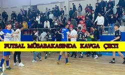 Liselerarası futsal maçında yine gerginlik