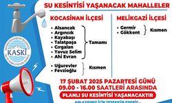 Kocasinan Belediyesi'nden planlı su kesintisi uyarısı