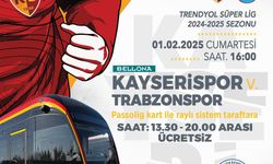 Kayserispor maçı öncesinde ücretsiz ulaşım imkanı